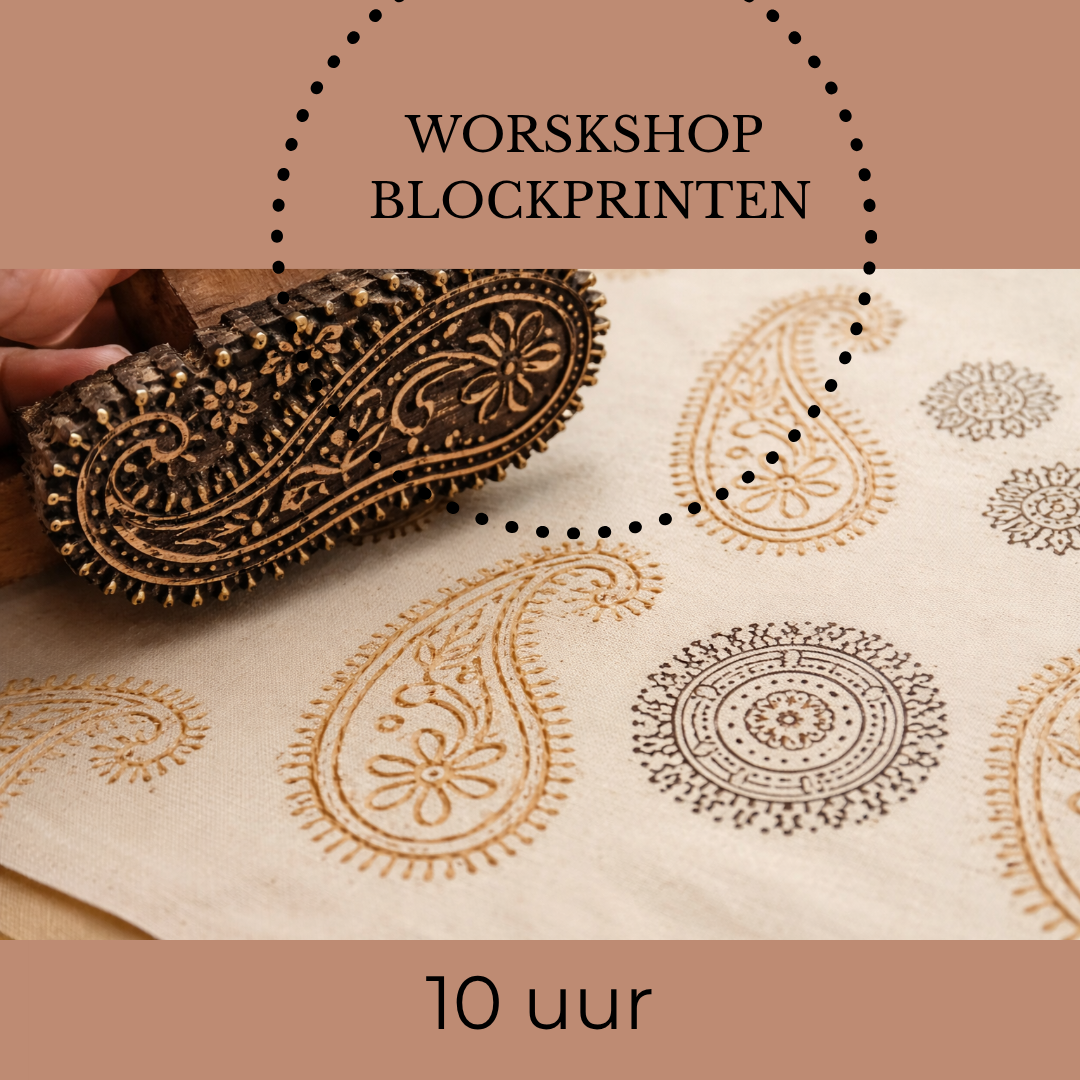 Geplande Workshop 6 mei Blockprinting