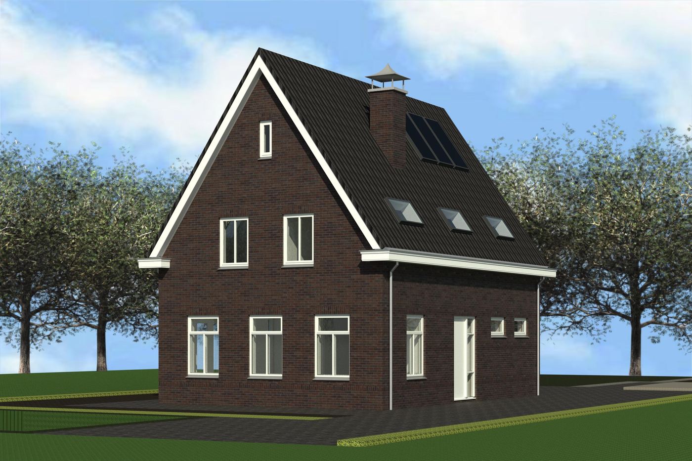 Compacte bedrijfswoning