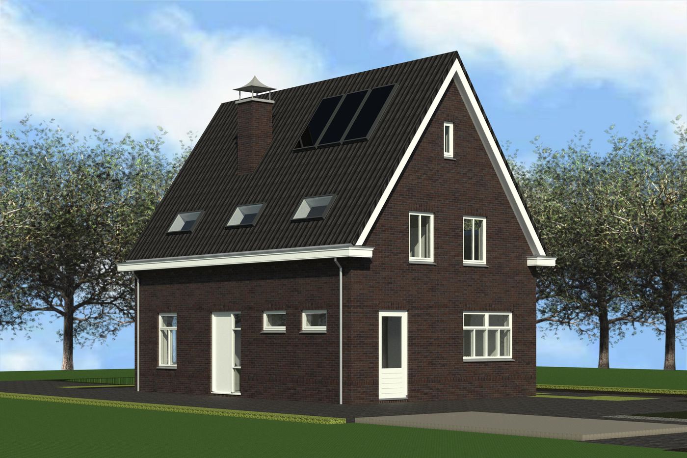Compacte bedrijfswoning