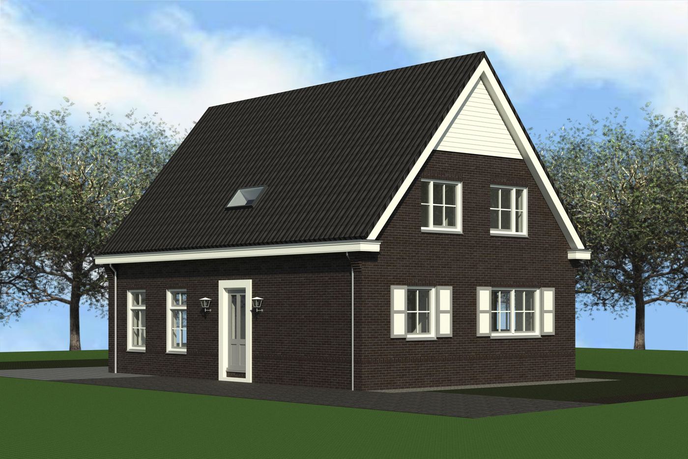 Eenvoudige vrijstaande woning
