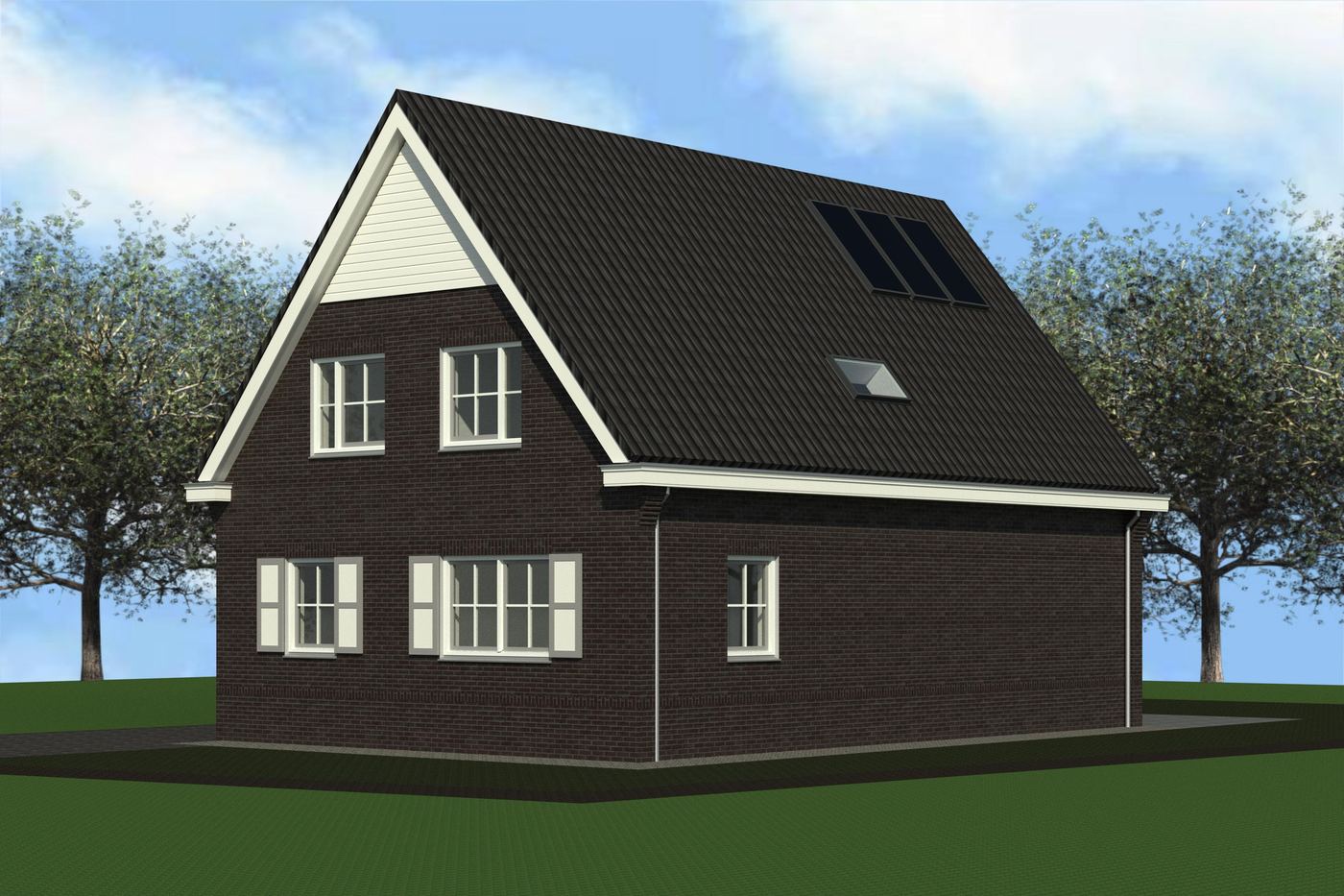 Eenvoudige vrijstaande woning