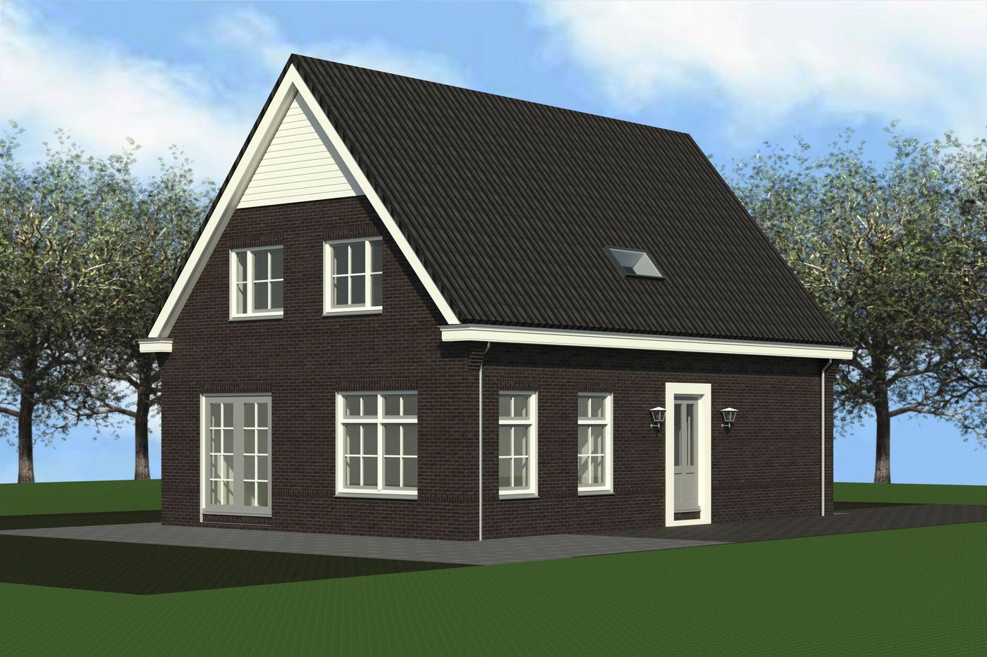 Eenvoudige vrijstaande woning