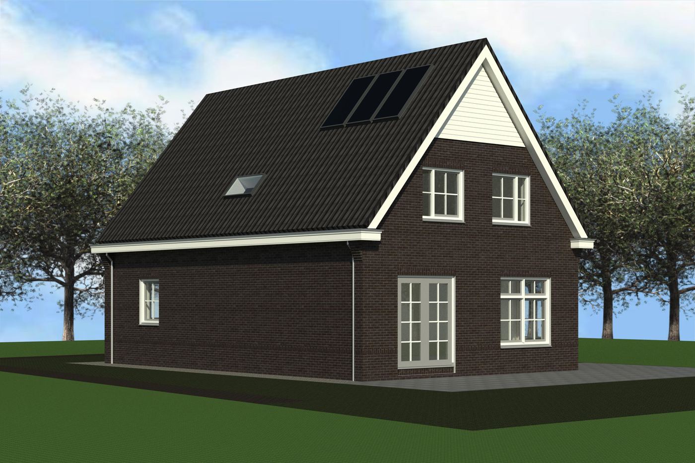 Eenvoudige vrijstaande woning
