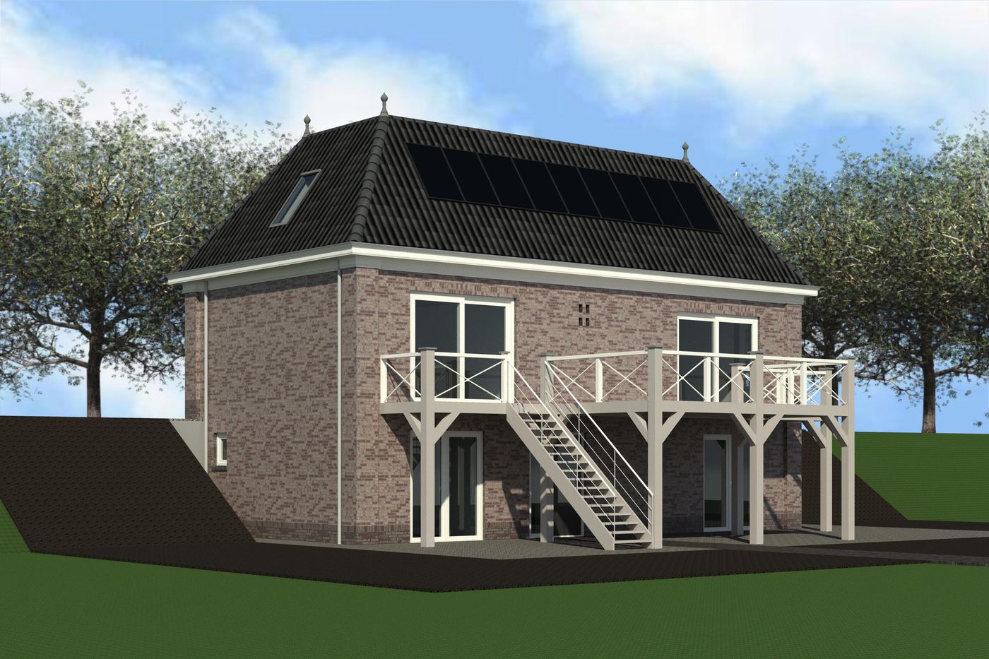 Klassieke dijkwoning