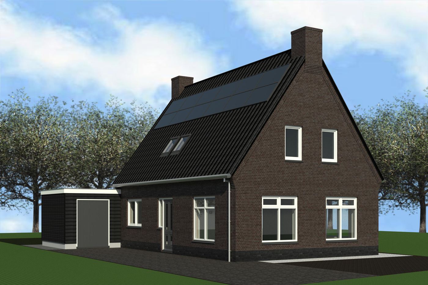 Kleine vrijstaande woning