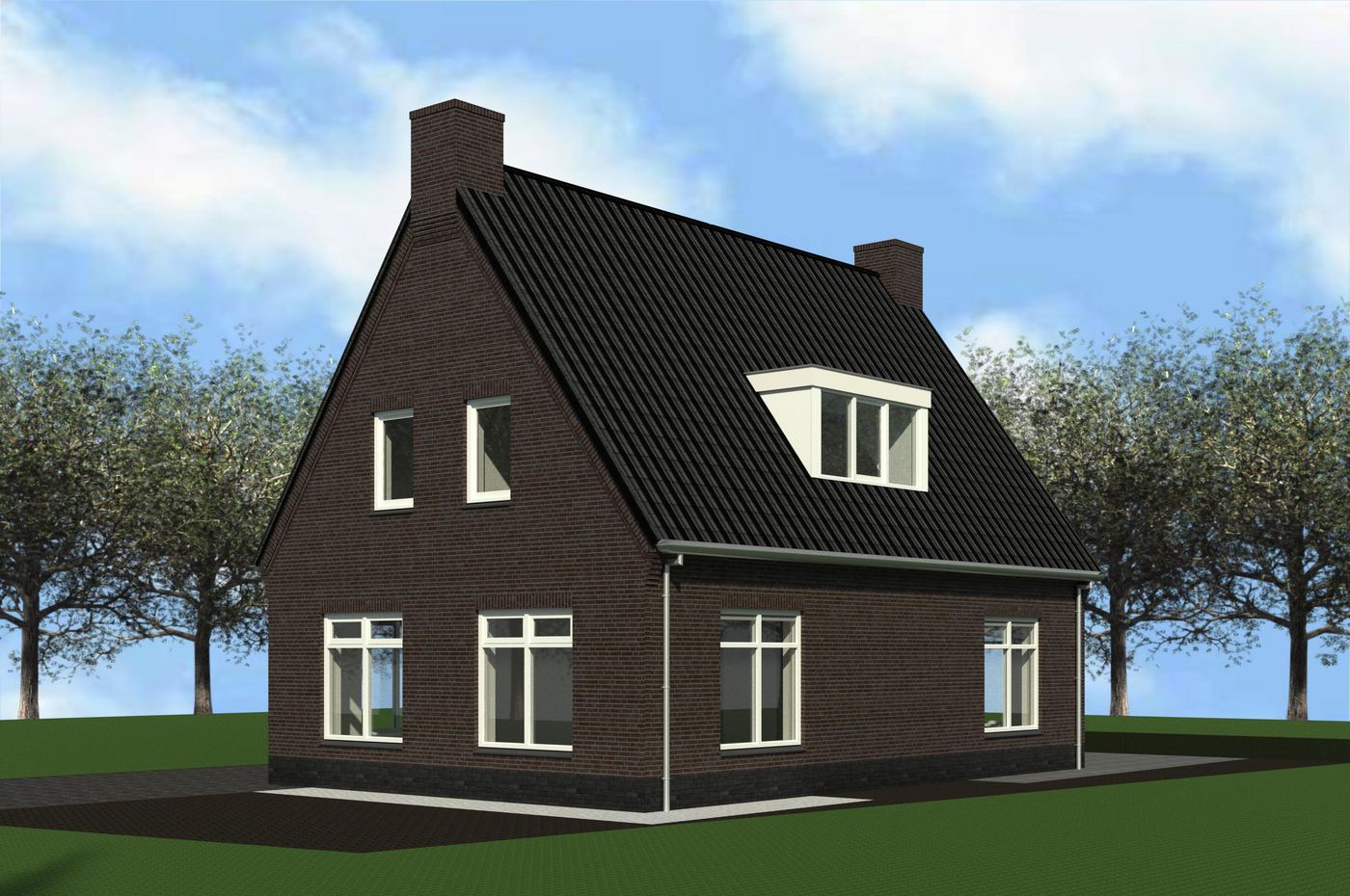 Kleine vrijstaande woning