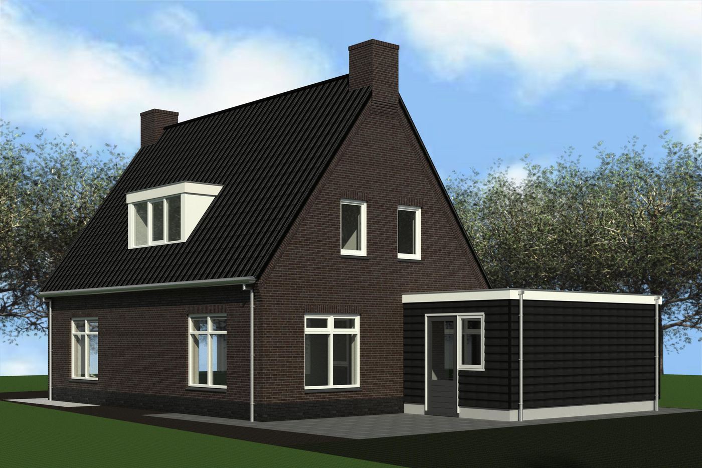 Kleine vrijstaande woning