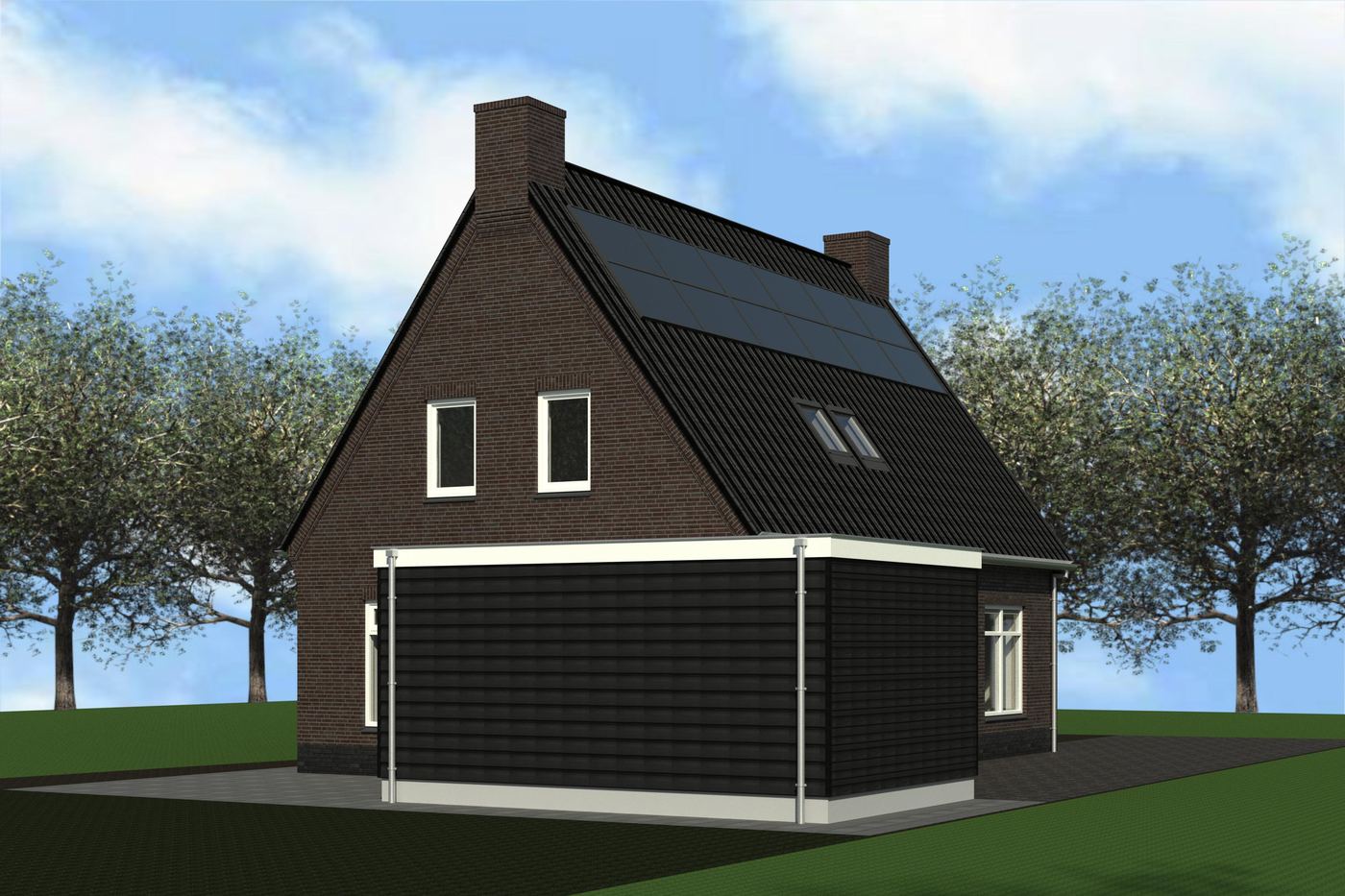 Kleine vrijstaande woning