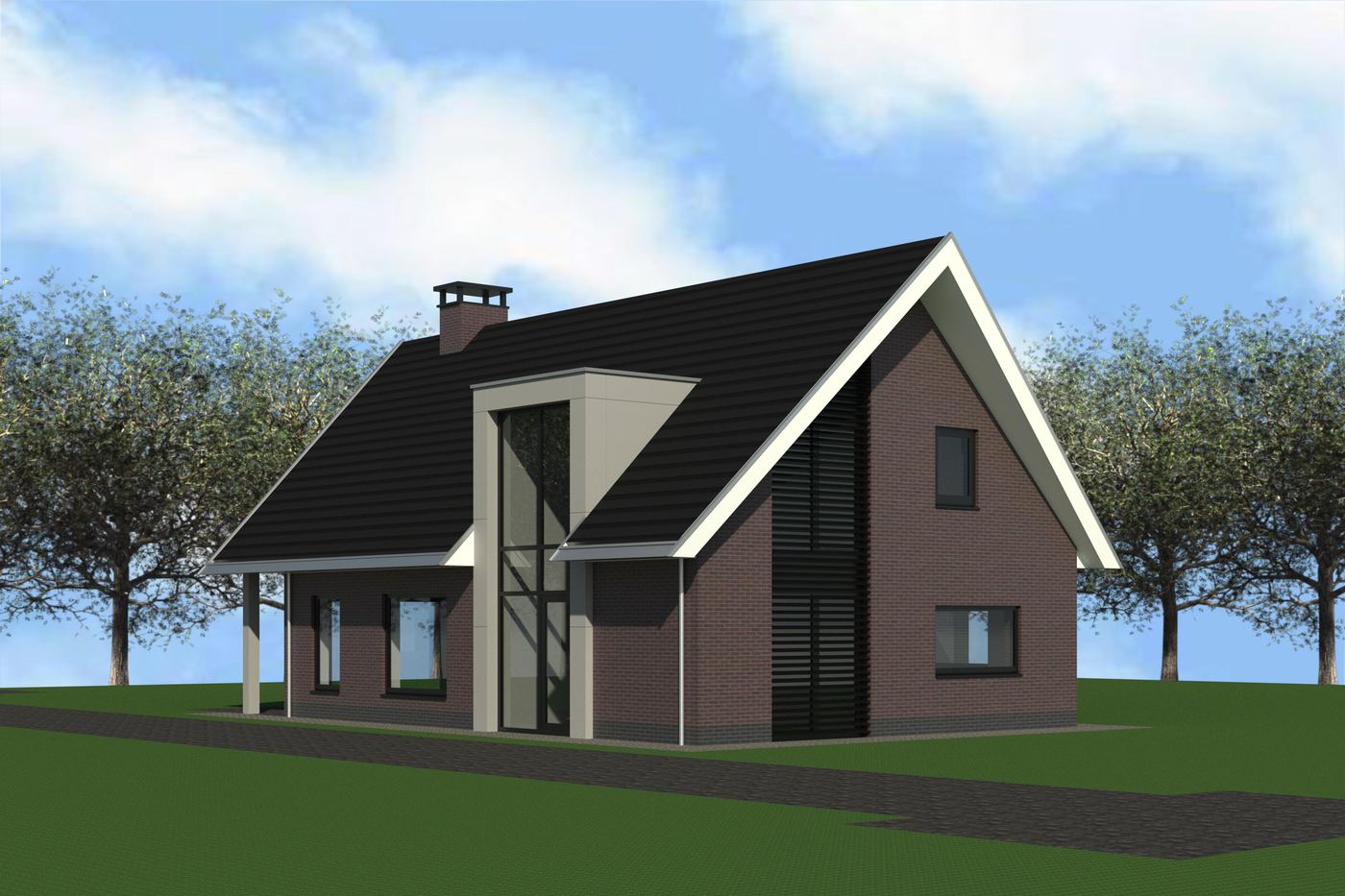 Moderne dijkwoning
