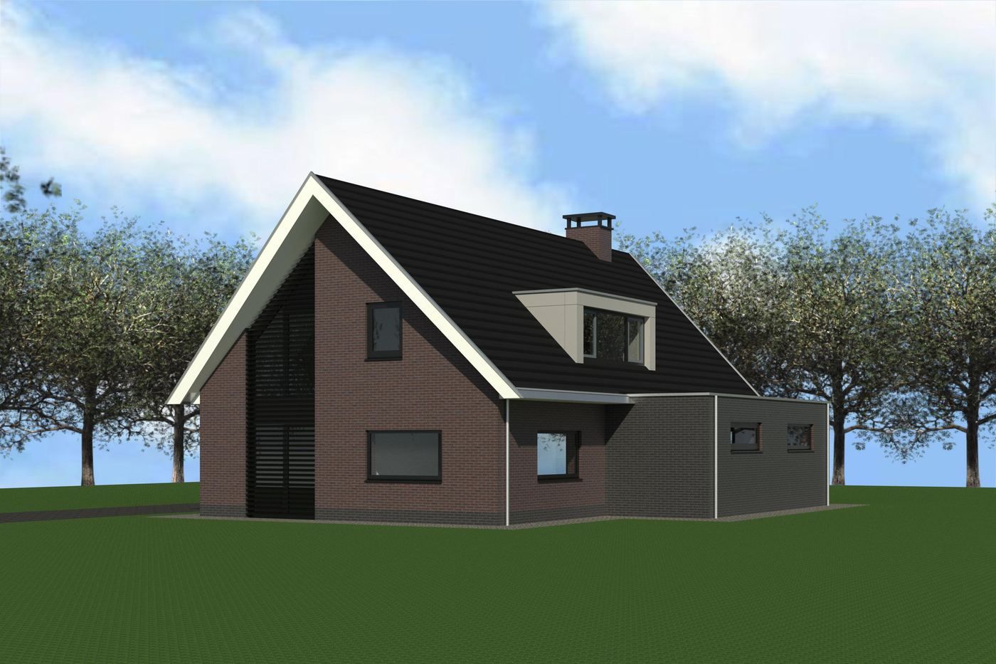 Moderne dijkwoning
