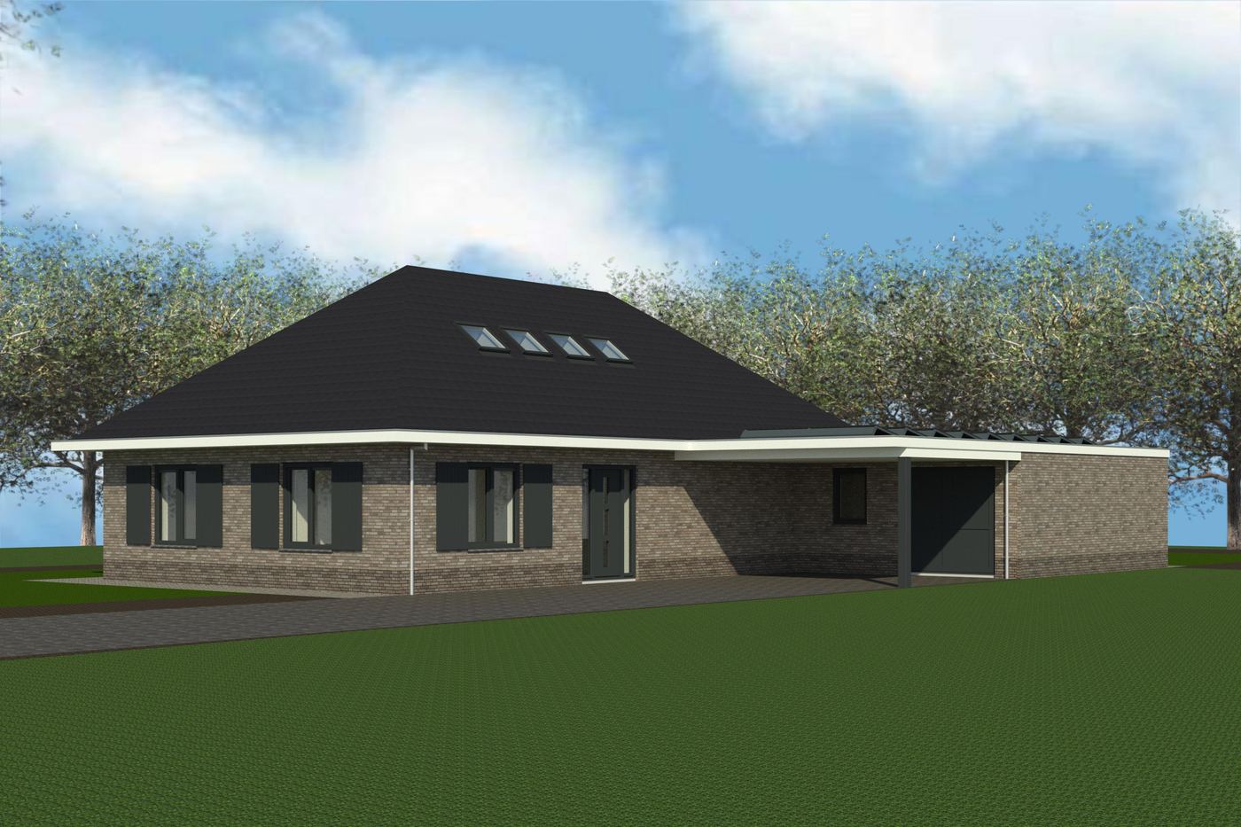 Riante vrijstaande woning