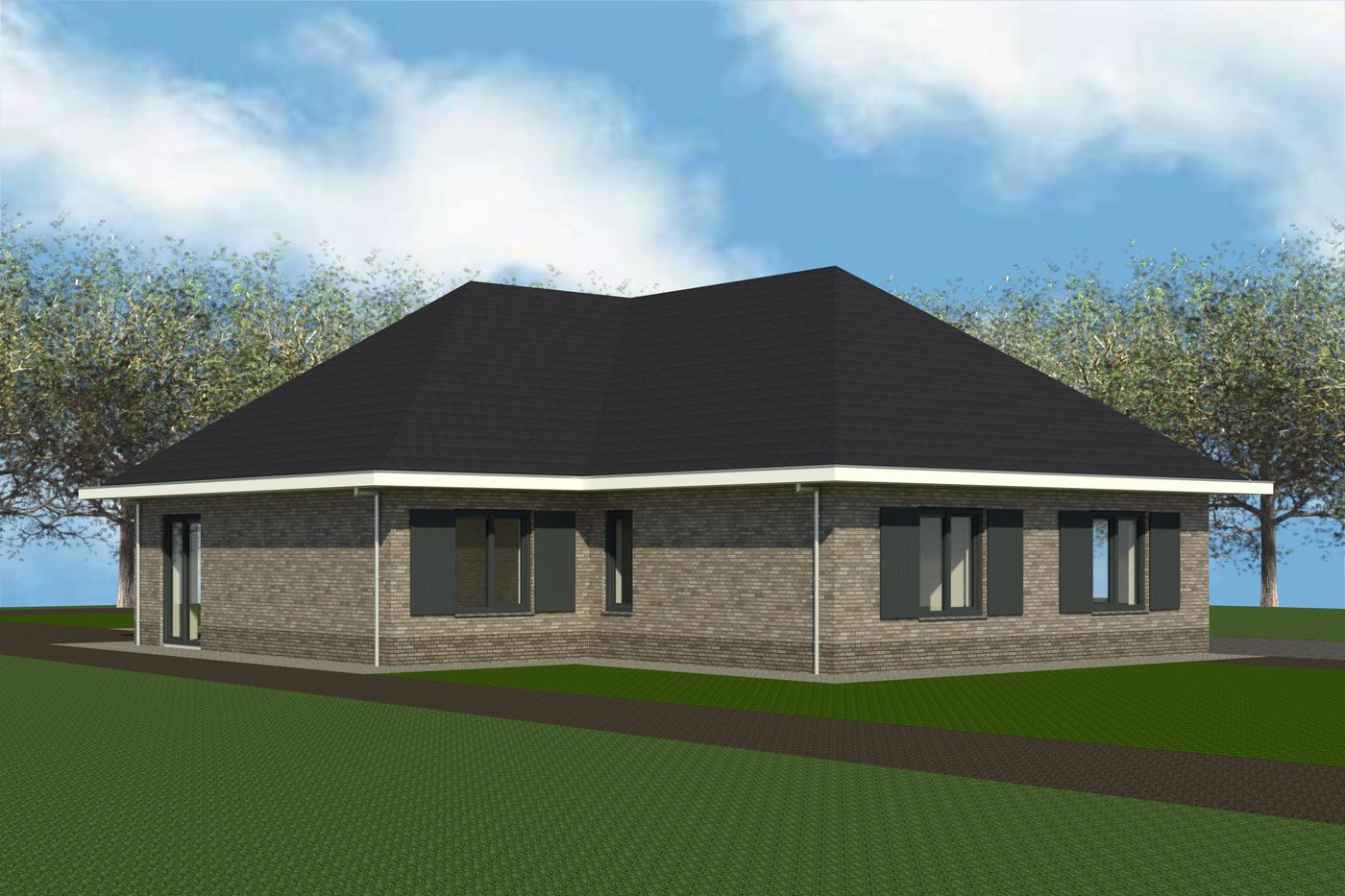 Riante vrijstaande woning