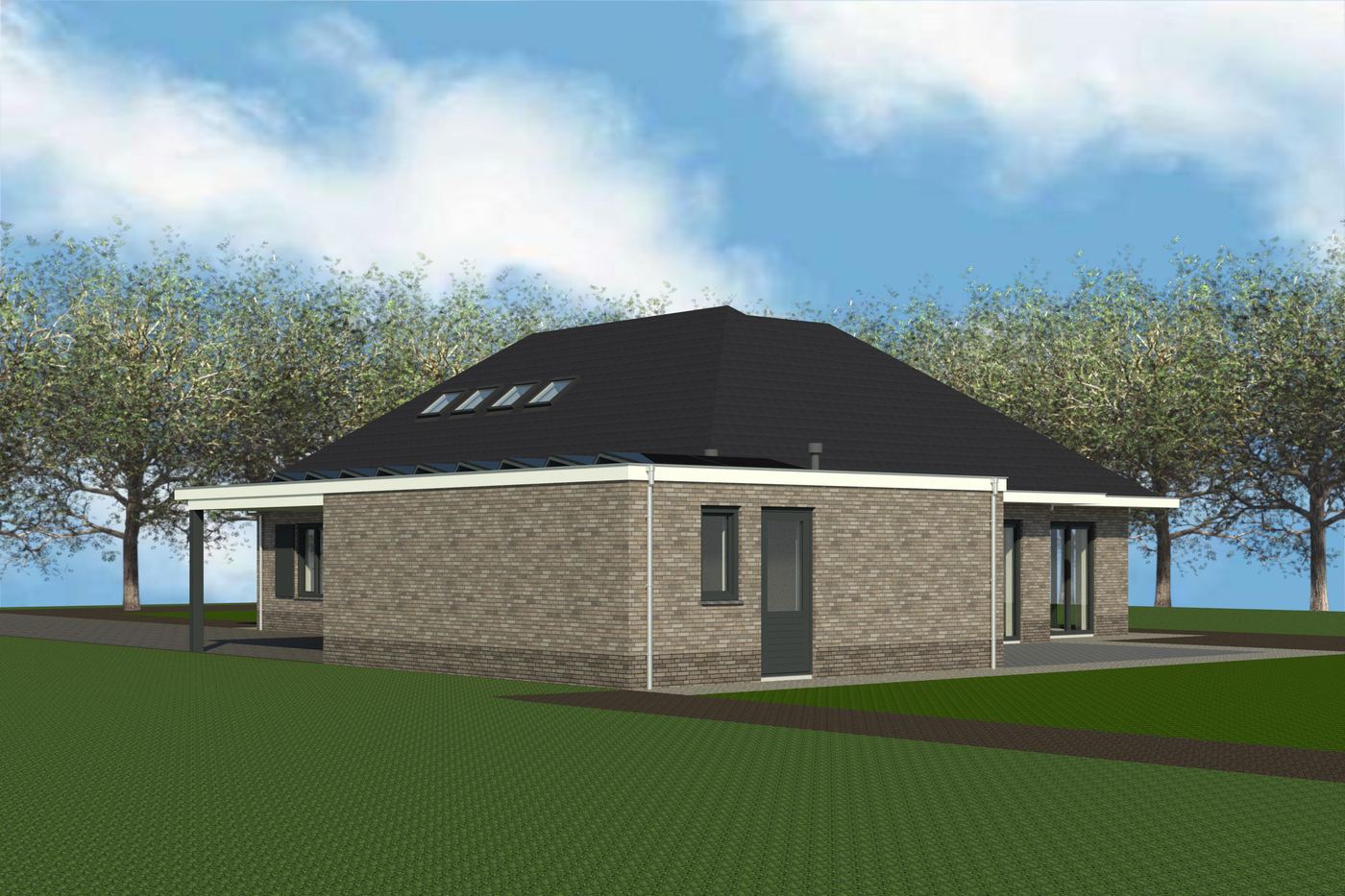 Riante vrijstaande woning