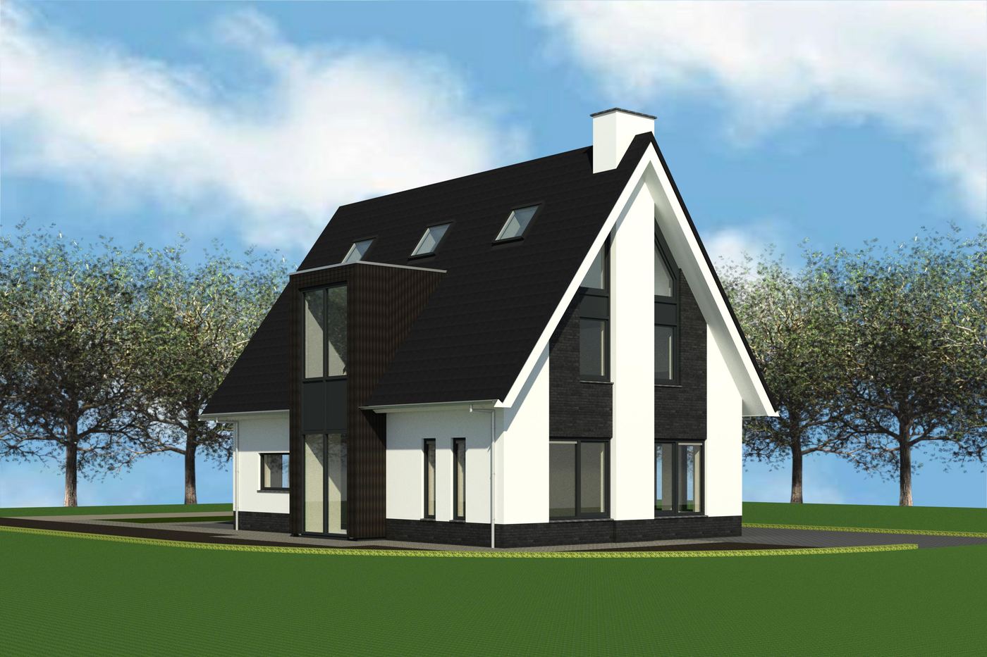 Strakke eigentijdse woning